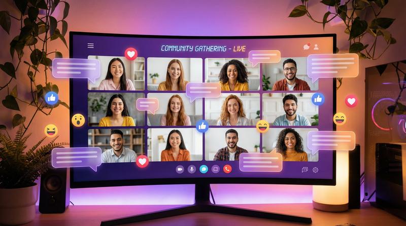 海角社区视频社区互动场景